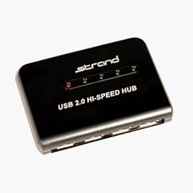 Strand USB 4 Port Hub with Mains Adaptor