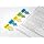 Post-it Message Flags, "Sign and Date", Bright Green, 1-Inch Wide, 200/Desk Grip Dispenser, 1-Dispenser/Pack