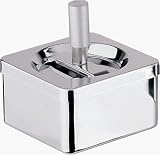 Square Metal Push Down Ashtray