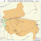 Street & Road Map of Keystone, Colorado CO - Printed poster size wall atlas of your home town