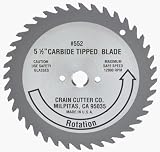 Wood Working Tools item: Crain Cutter 552H 5-1/2-Inch 40 Tooth Wood Blade for 555 Undercut Saw