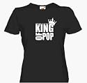 KING OF POP michael jackson Ladies Black M