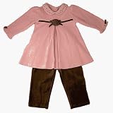 Le Top knit dress w/velvet leggings