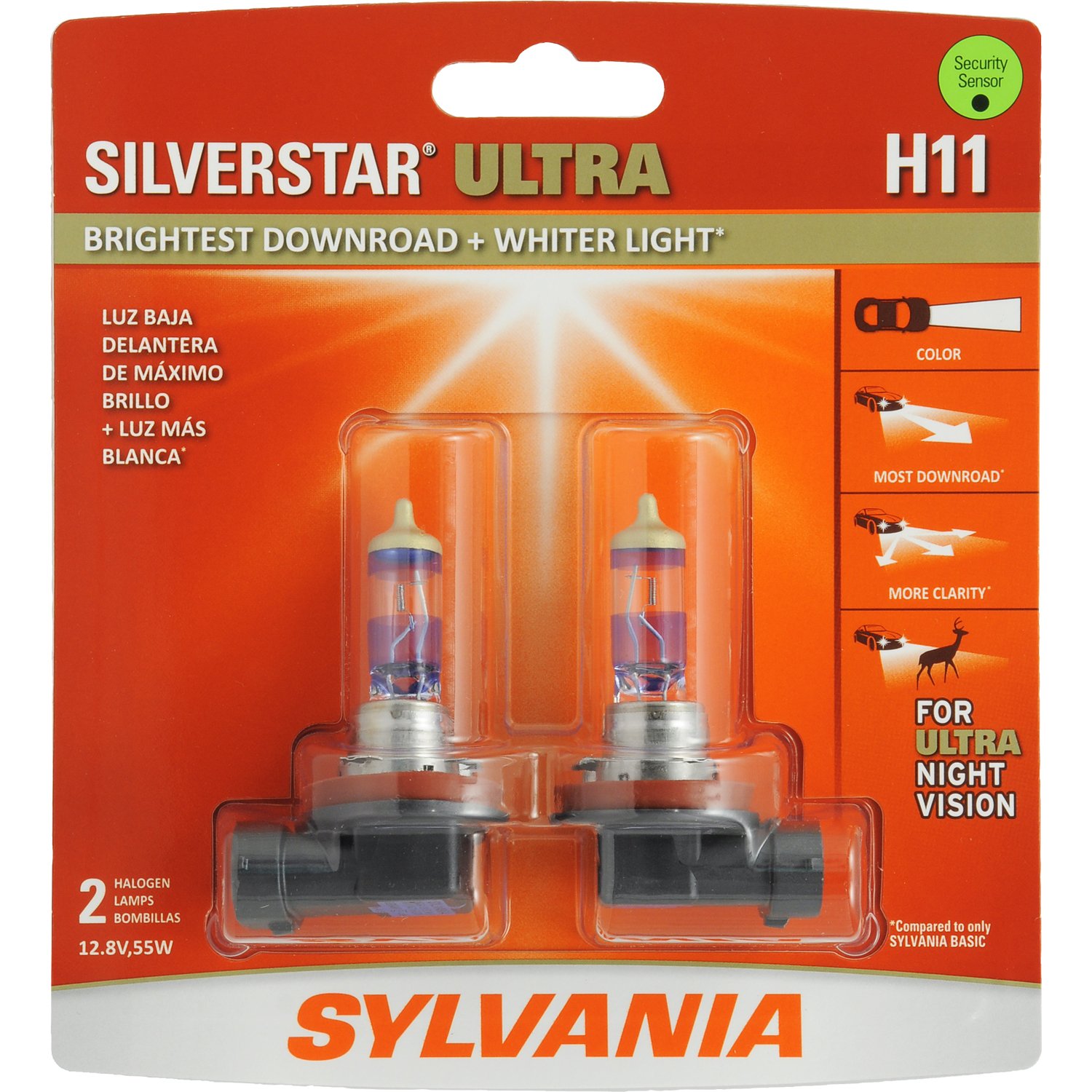 SYLVANIA H11 SilverStar Ultra High Performance Halogen Headlight Bulb (Pack o... eBay