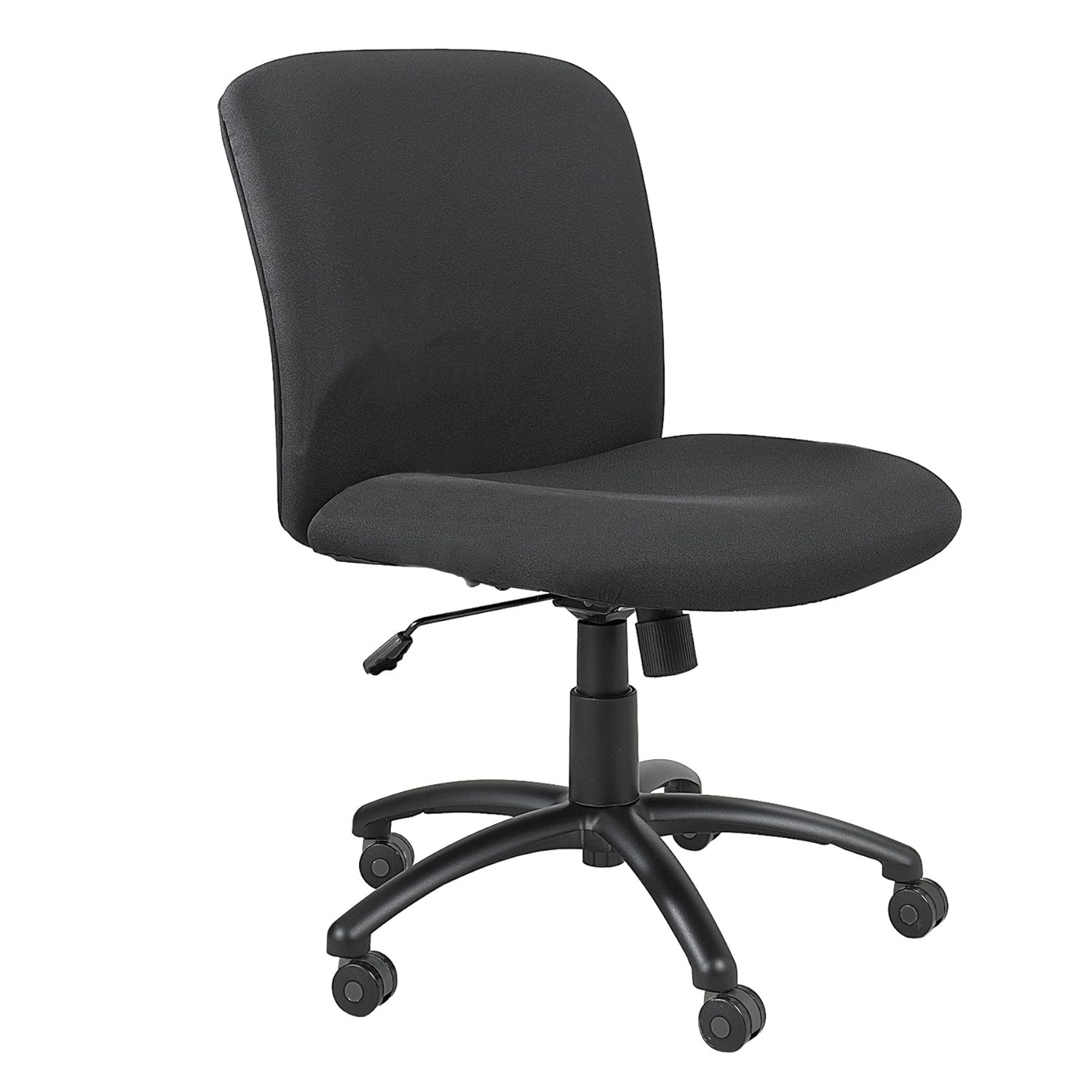 Safco 3491BL Uber Big and Tall Mid Back Chair Black Desk Chairs Find