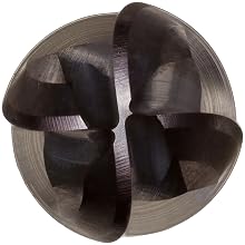 Niagara Cutter CNCB430 Carbide Ball Nose End Mills, Inch, Weldon Shank, TiAlN Finish, Roughing and Finishing Cut, 30 Degree Helix, For Use With All Materials