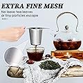 Yoassi Extra Fine 18/8 Stainless Steel Tea Infuser Mesh Strainer 