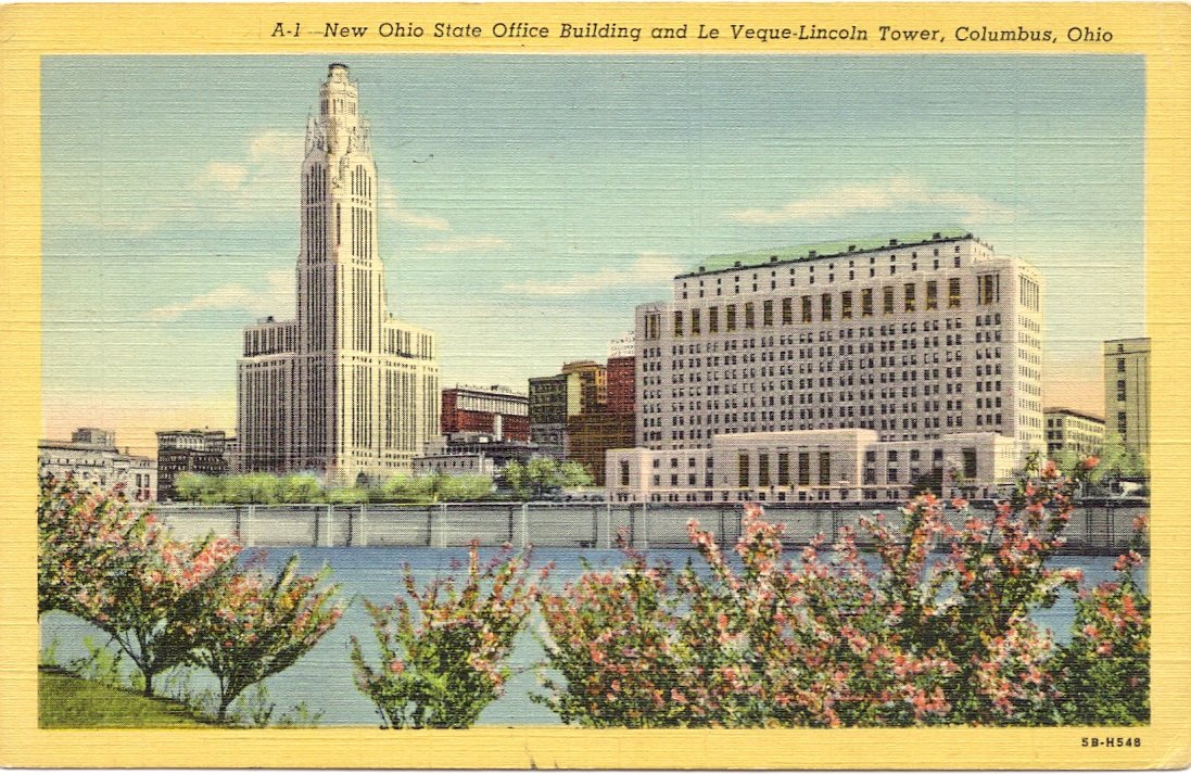 Amazon.com : 1940s Vintage Postcard - New Ohio State Office ...