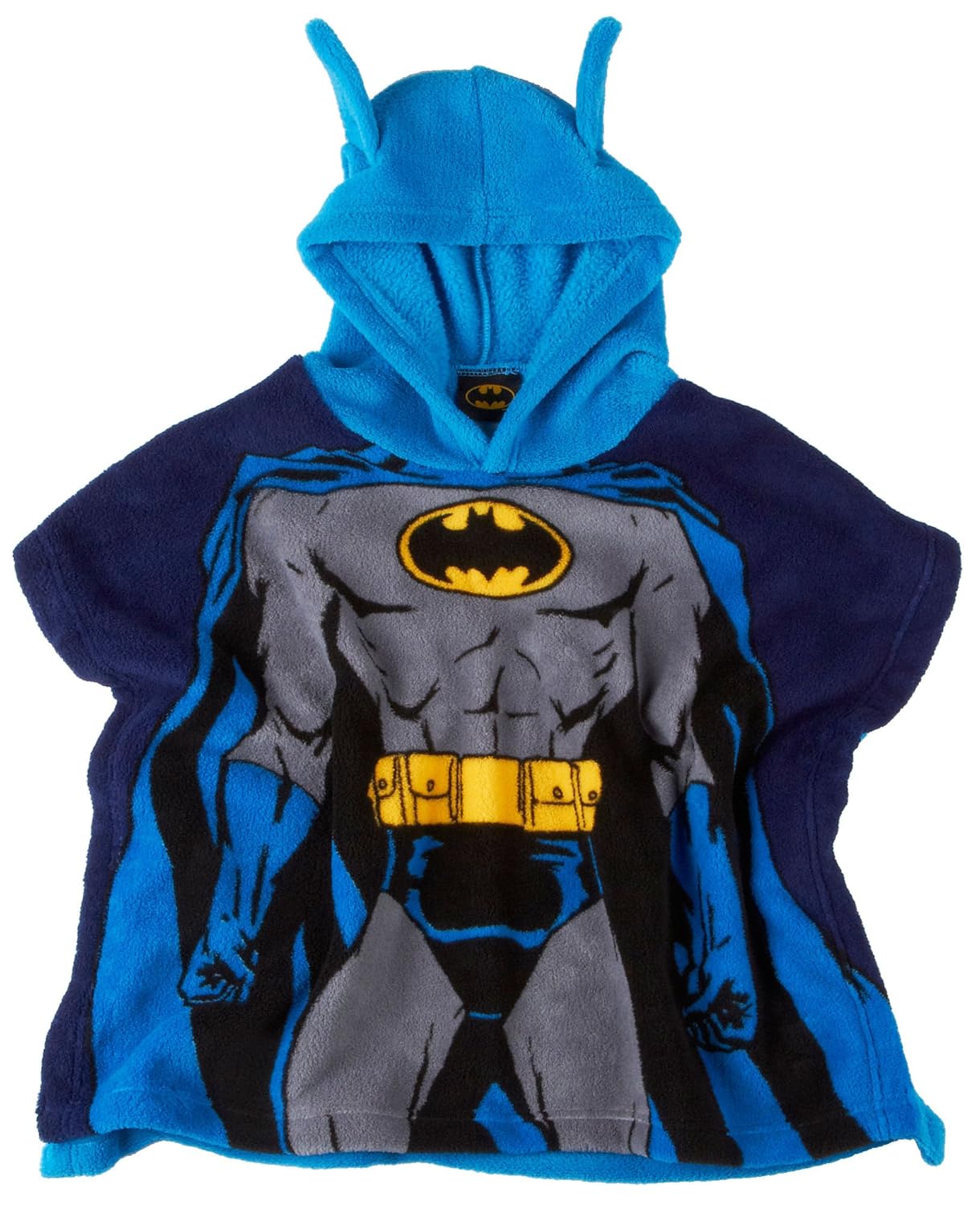 Marvel Toddler Batman Hooded Poncho Blanket BLUE/BLACK