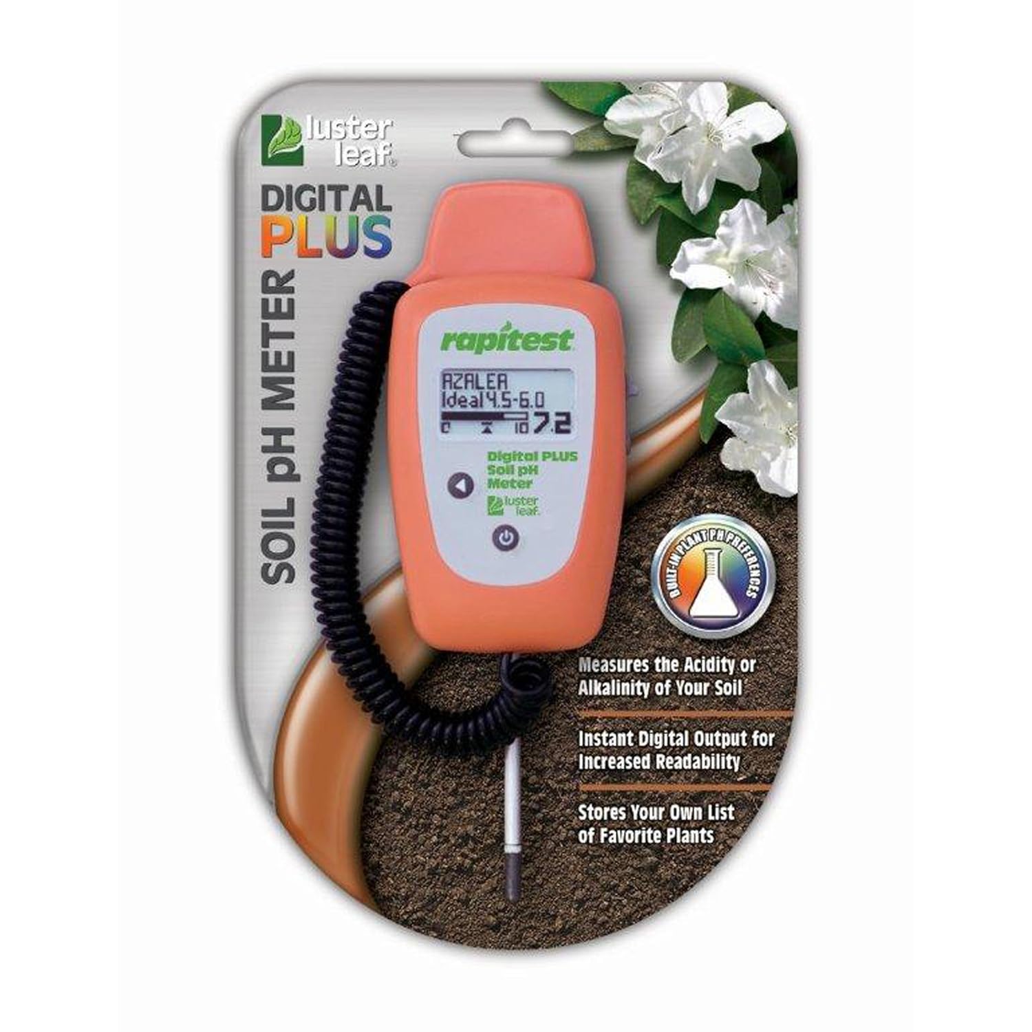 Luster Leaf 1847 Rapitest Digital PLUS Soil pH Meter , New, Free