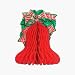 Beistle - 22550 - Tissue Christmas Bell with Printed Bow And Holly- Pack of 12