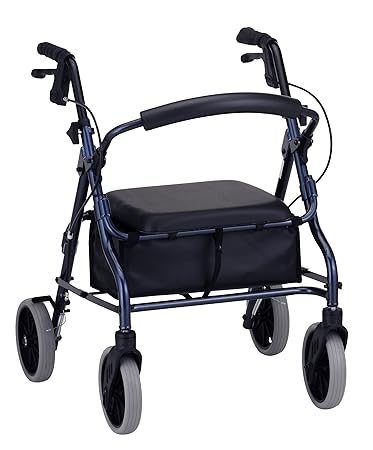 NOVA Medical Products 4218bl Zoom 18 Rolling Walker, Blue