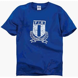 ITALIA RUGBY LOGO T-SHIRT (ROYAL) SHORT-SLEEVE