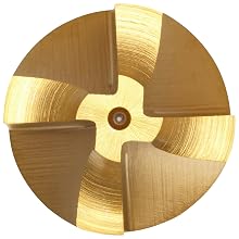 Niagara Cutter CRE124 High-Speed Steel End Mill, TiN Coated, 4 Flutes, Corner Rounding