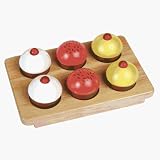 Review Santoys  / Six Wooden Muffins in a Tray - Santoys