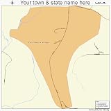 Huge Street & Road Map of Port Tobacco Village, Maryland MD - Printed poster size wall atlas of your
