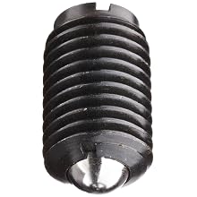 Jergens 10814 Steel Ball Plunger, Low Carbon Steel, 1/2" Thread