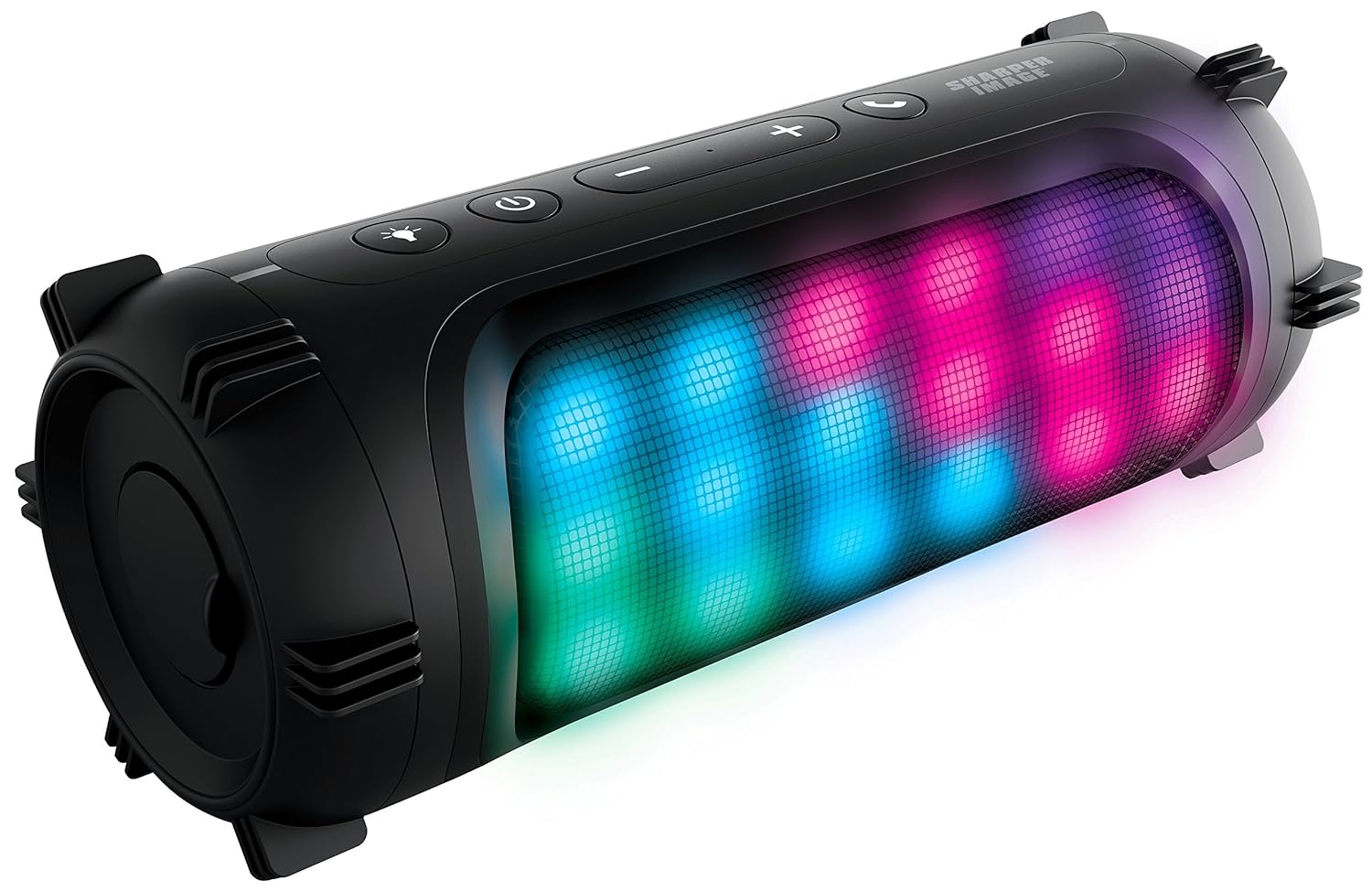 Sharper Image SBT614BK Wireless Bluetooth Party Speaker with LED Color