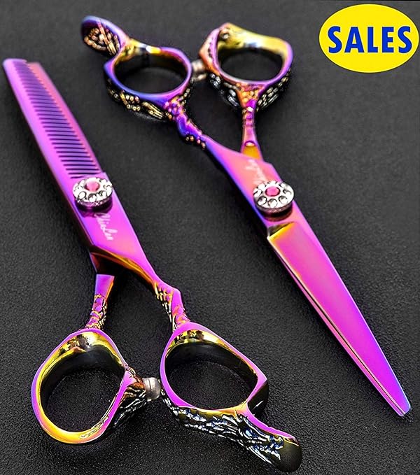Chiulan 6 Shears Set Hairdressing Haircut Kits Sets Of 6 Salon