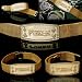 Gold Mesh Non-Engraved Poker Bracelet