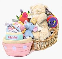 Animals Baby Gift Basket - Girl