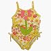 Le Top drawstring suit w/flowers