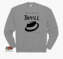 THANKS FOR THE THRILL michael jackson Sweat Grey XL