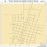 Street & Road Map of Greensboro, Florida FL - Printed poster size wall atlas of your home town
