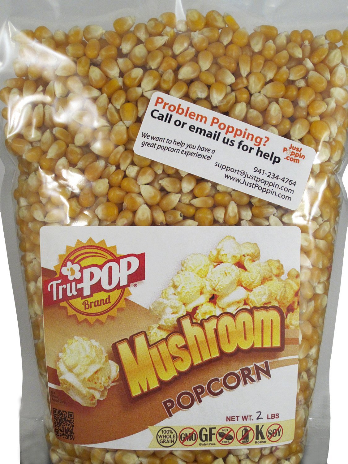 Galleon Mushroom Popcorn Kernels 20 Lbs Just Poppin Brand