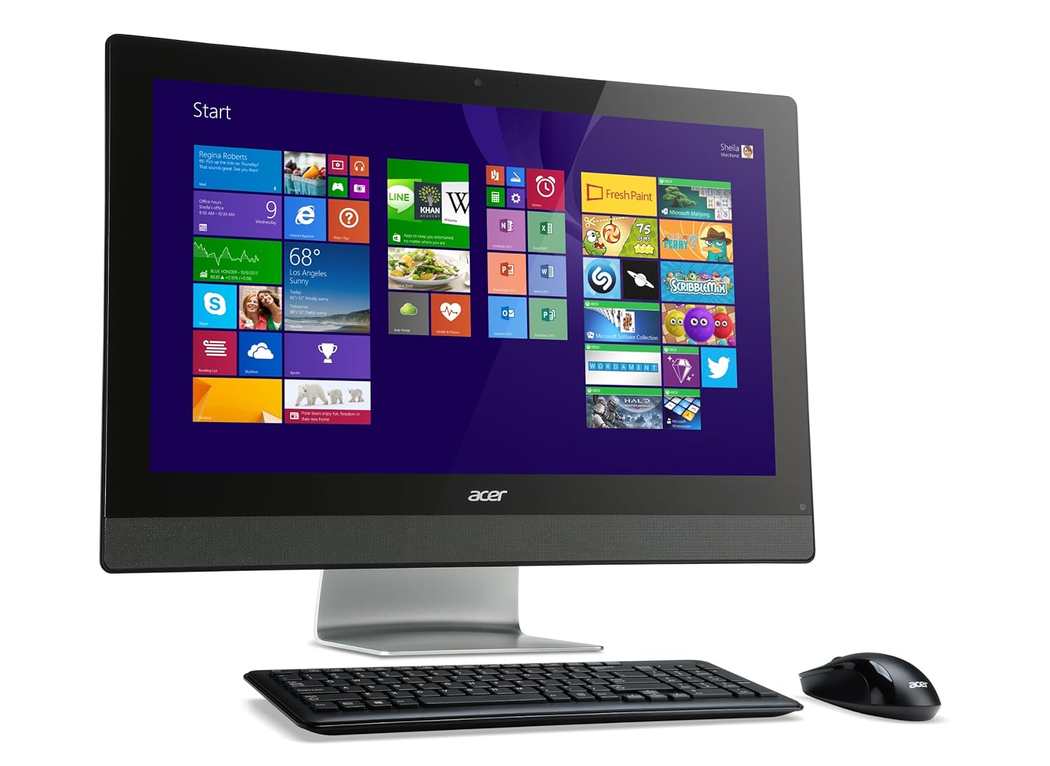 Acer Core i3 Allinone 23" TouchScreen computer W/ 8GB DDR3 1TB HDD