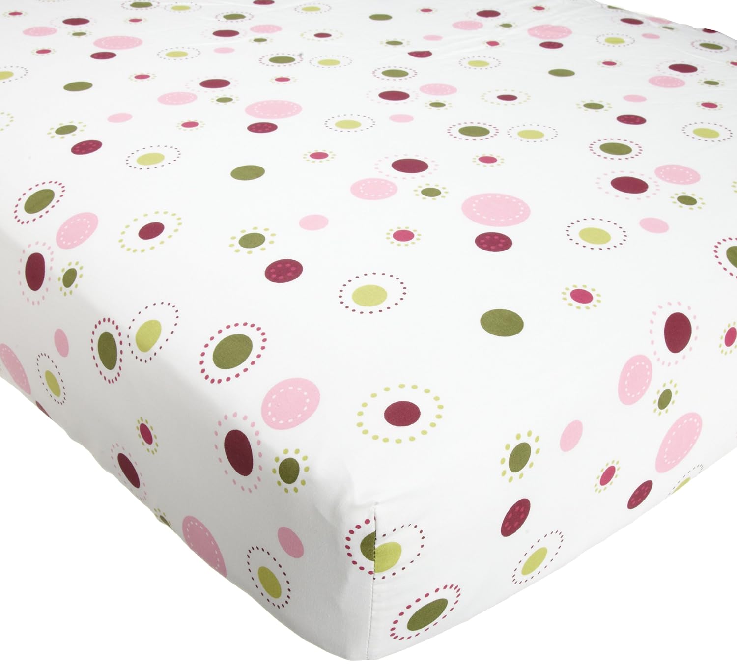 Lambs & Ivy Raspberry Swirl Sheet