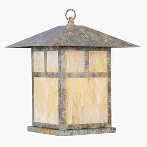Montclair - 1 Light Mission Outdoor Pier Top Lighting Fixture - Green Brass Verde Patina -... by Livex Lighting