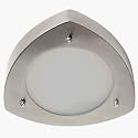 1 Lamp Stainless Steel Triangular Bathroom Ceiling Light