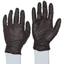 Ammex Slate Industrial Grade Nitrile Glove, Powder Free, 9.5" Length, 4 mils Thick