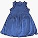 Blue Cotton Knit Dress for Infant and Toddler Girls