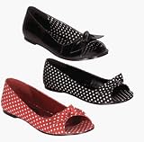 DAISY-63, MaryJane Open Toe Flat Shoe by Demonia