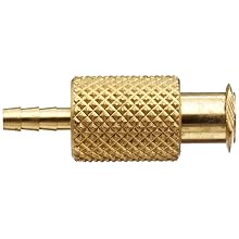 Female Luer Lock Fitting to Tube Brass Tube ID 3/32" .105" Barb OD