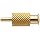 Female Luer Lock Fitting to Tube Brass Tube ID 3/32" .105" Barb OD