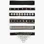 Diamond Plate&trade; 6Pc Set Assorted Chokers