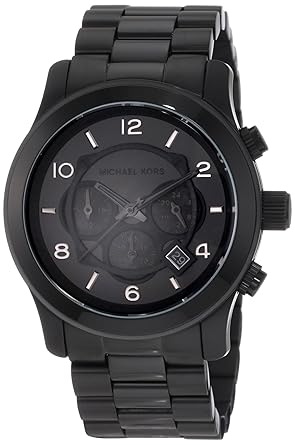  Michael Kors Watches Michael Kors Men's Steel Black Chronograph Sport