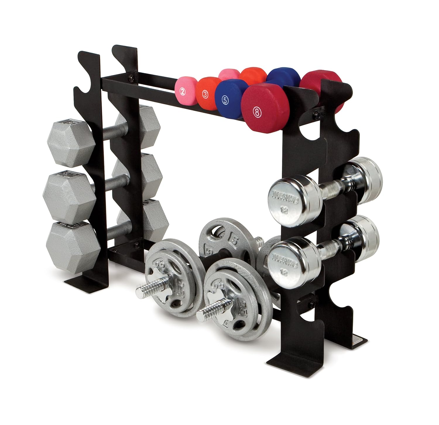 Dumbbell Rack Marcy Multiple Home Workout Gym Weight Barbells Fitness