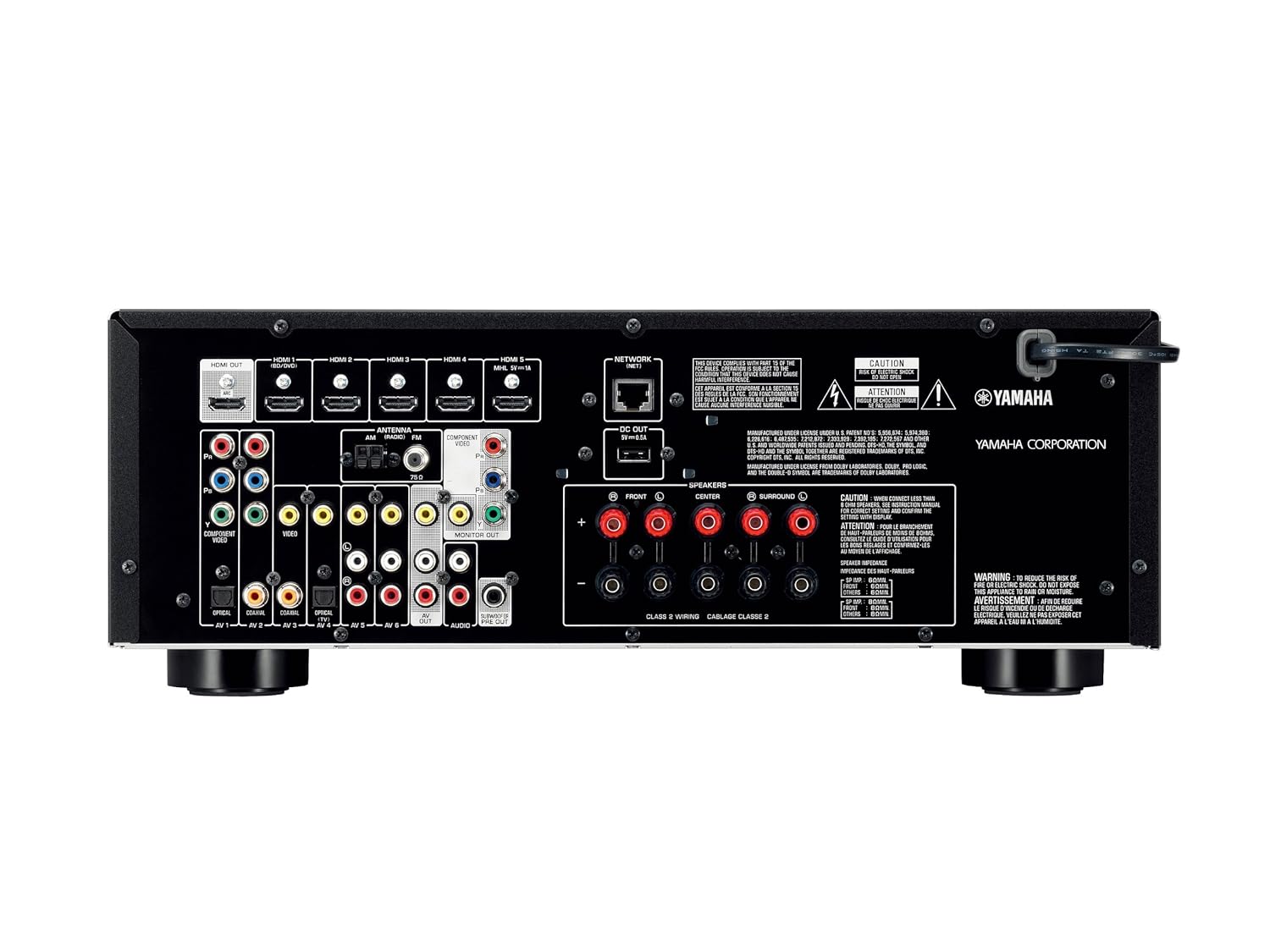 Cần bán receiver 5.1 YAMAHA RX V475 (Có AirPlay, Mạng...) - 1