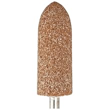 Norton Pacesetter Vitrified Bond Abrasive Mounted Point, Aluminum Oxide, W208 Shape, 1/4" Spindle Diameter, 3/4" Diameter, 2" Thickness, Grit 60 (Pack of 5)