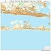 Huge Street & Road Map of Atlantic Beach, North Carolina NC - Printed poster size wall atlas of your