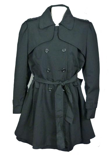 Military style dress raincoat