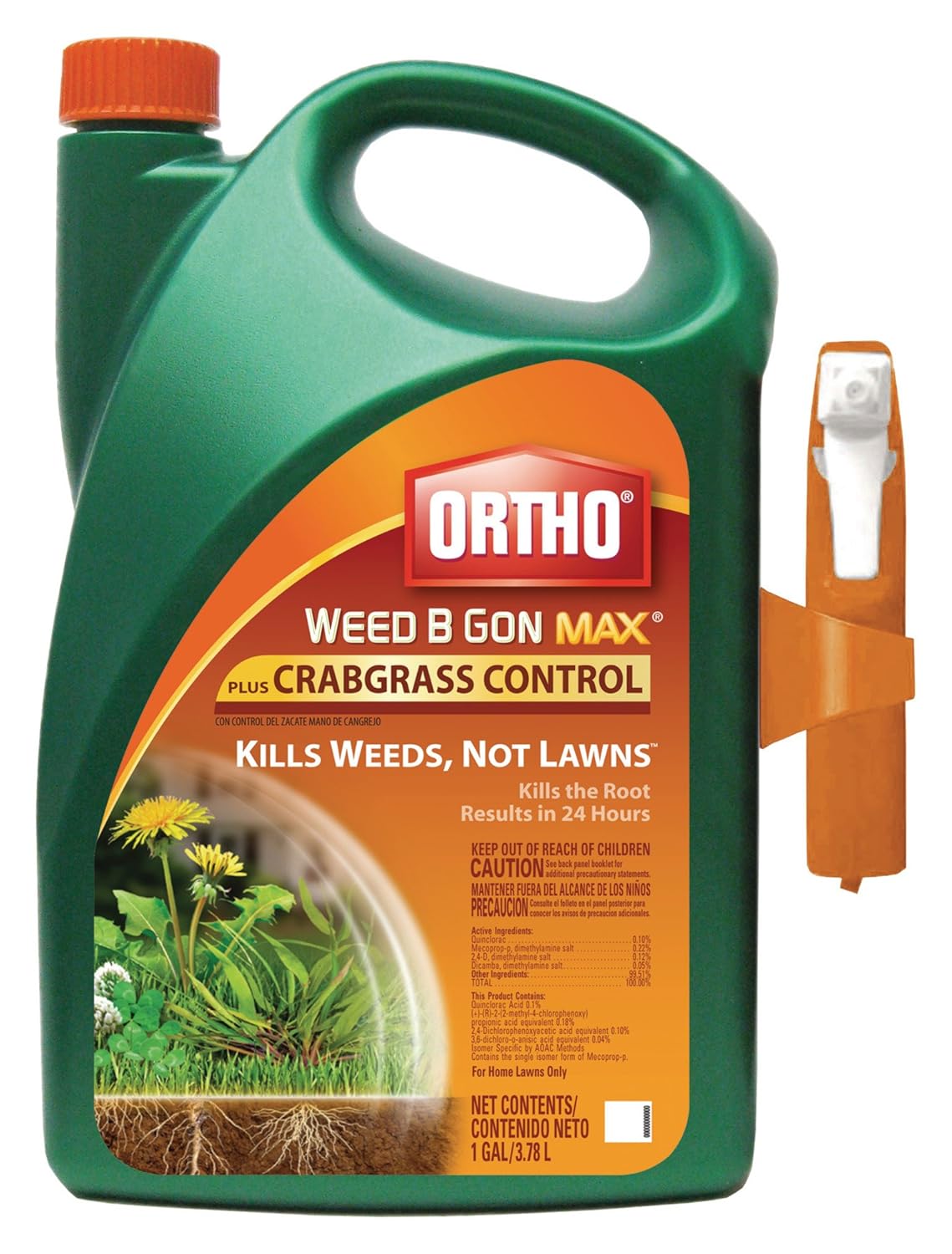 Ortho Weed B Gon MAX Weed Killer for Lawns Plus Crabgrass Control Ready