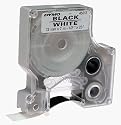 DYMO White Tape/ Black Print 1/2 Inch x 23 feet, D1 Style Cartridge (45013)