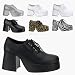 JAZZ-02, Men's Costume or Halloween Disco Shoes in Zebra, Cheetah, Glitter, Black or White Image