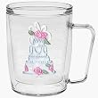 Wedding Cake 18 oz Insulated Coffee Mug, Clear
