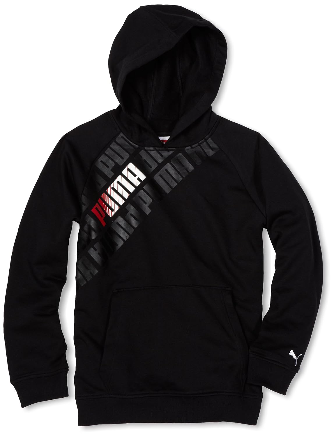 Puma – Kids Boys 8-20 Repeat Hoodie, Black, Medium